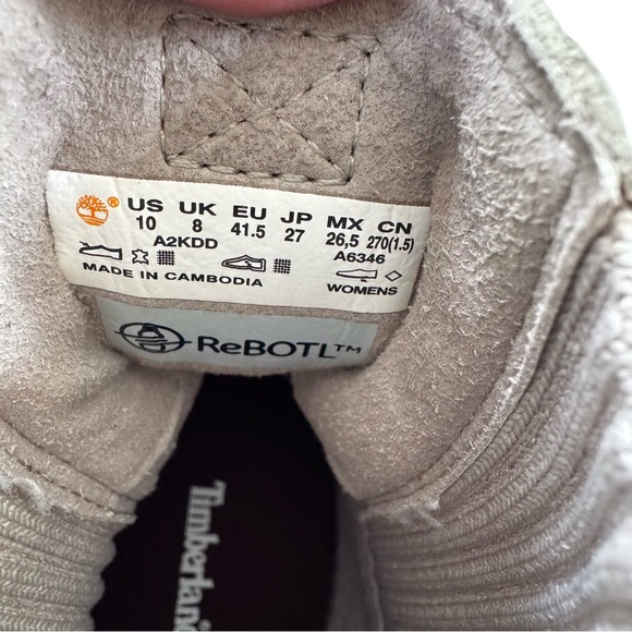 Timberland Women’s Cervinia Valley Chelsea Boot Light Taupe Size 10 NWT - Picture 14 of 15